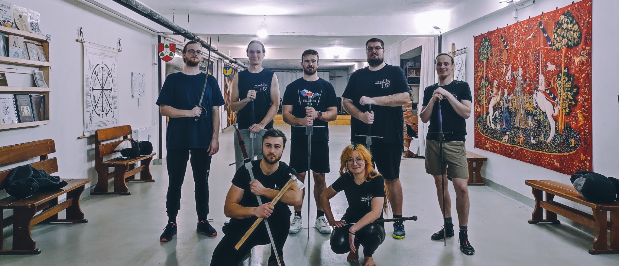 Skupinová fotka ze semináře FreiFechter Ostrava